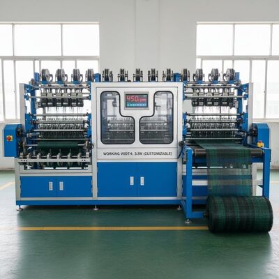 調整可能な作業幅と高速 (200~450rpm) のUV保護シェードネット製作機
